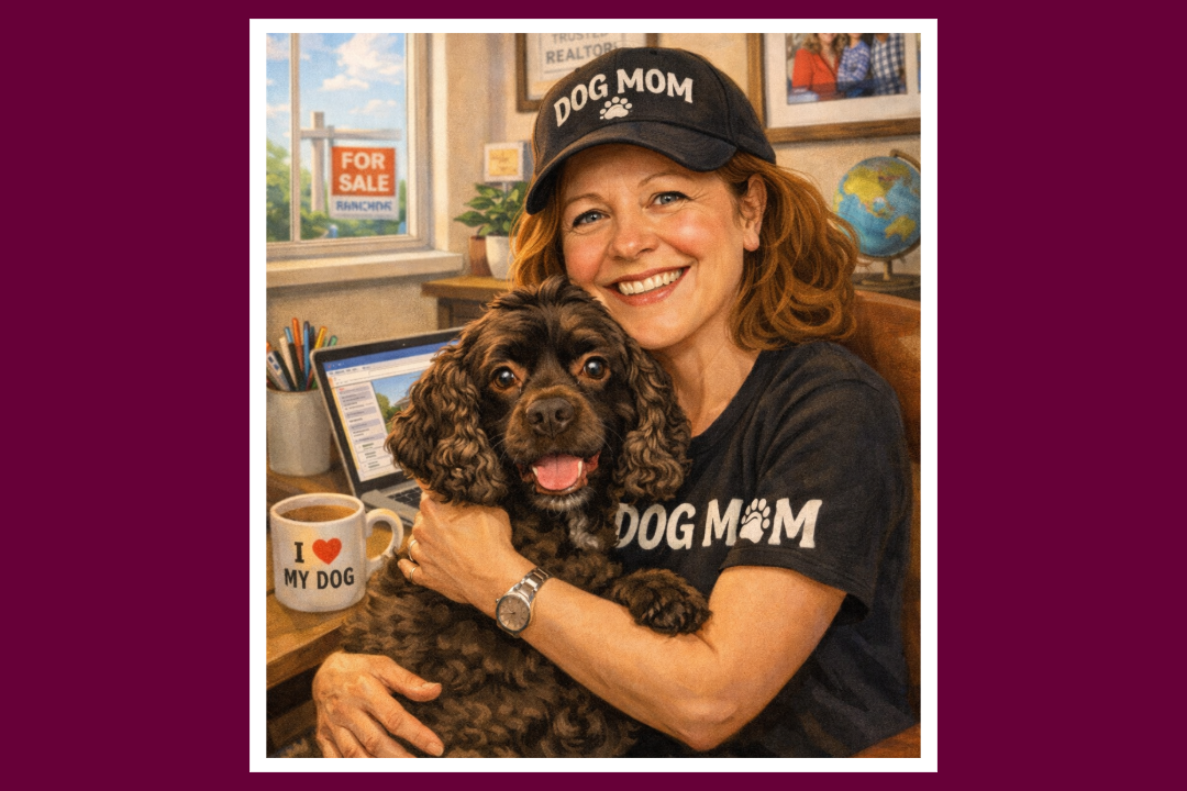 Debbie Donaldson REALTOR® with her dog Shelby in her McDonough GA office Debbie Donaldson REALTOR® with her dog Shelby in her McDonough GA office