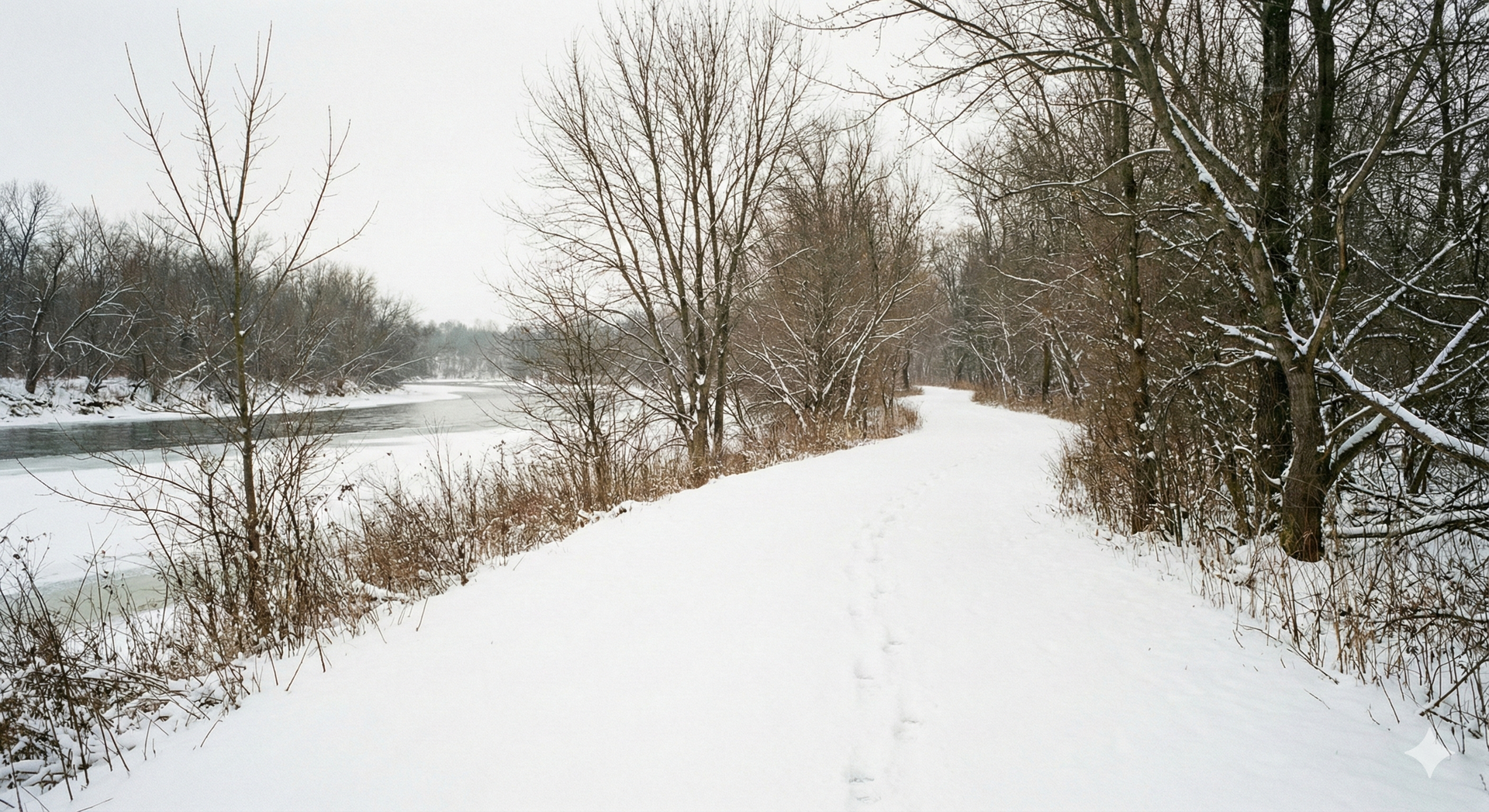 A quiet winter path suggesting time, space, and the freedom to move at one’s own pace. A quiet winter path suggesting time, space, and the freedom to move at one’s own pace.