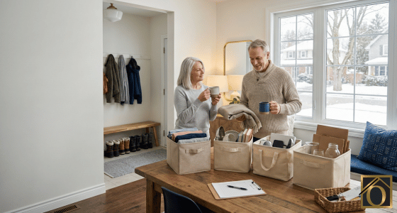 Couple Decluttering