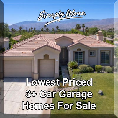 Rancho Mirage Lowest Priced 3+ Car Garage Homes For Sale