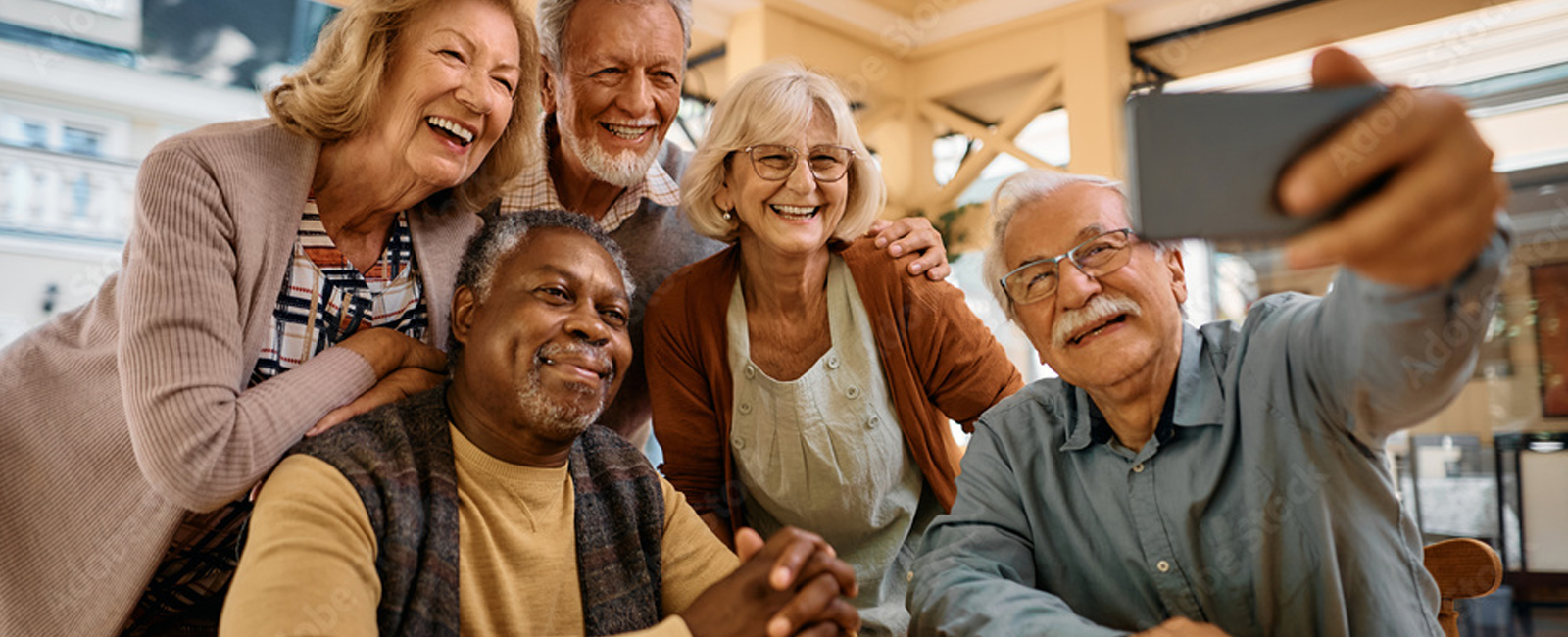 Happy Elderly People Taking a Selfie of Themselves