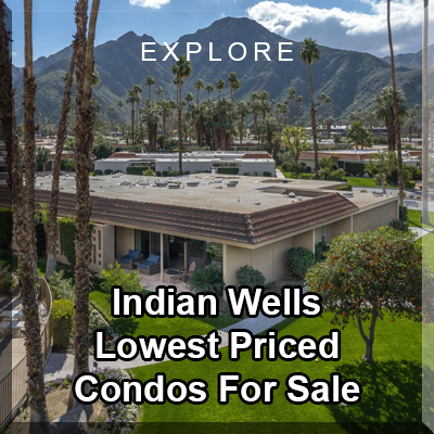 Indian Wells Lowest Priced Condos & Townhomes For Sale</