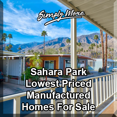 Palm Springs Sahara Park 55+ Retirement Community Manufactured Homes For Sale
