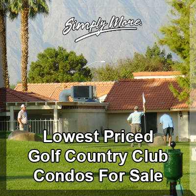 Palm Desert Lowest Priced Country Club Golf Condos & Townhomes For Sale