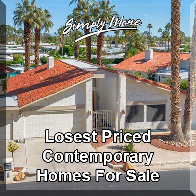 Rancho Mirage Lowest Priced Contemporary Homes For Sale