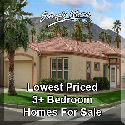 Rancho Mirage Lowest Priced 3+ Bedroom Homes For Sale