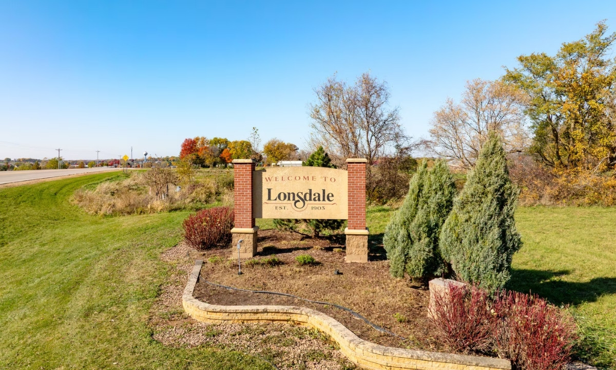 Welcome sign in Lonsdale Minnesota