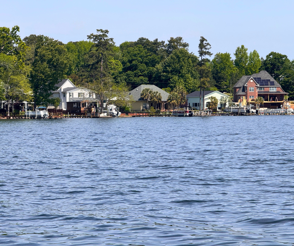 Stunning waterfront property with a private dock overlooking Lake Murray, offering serene lake views and direct water access.