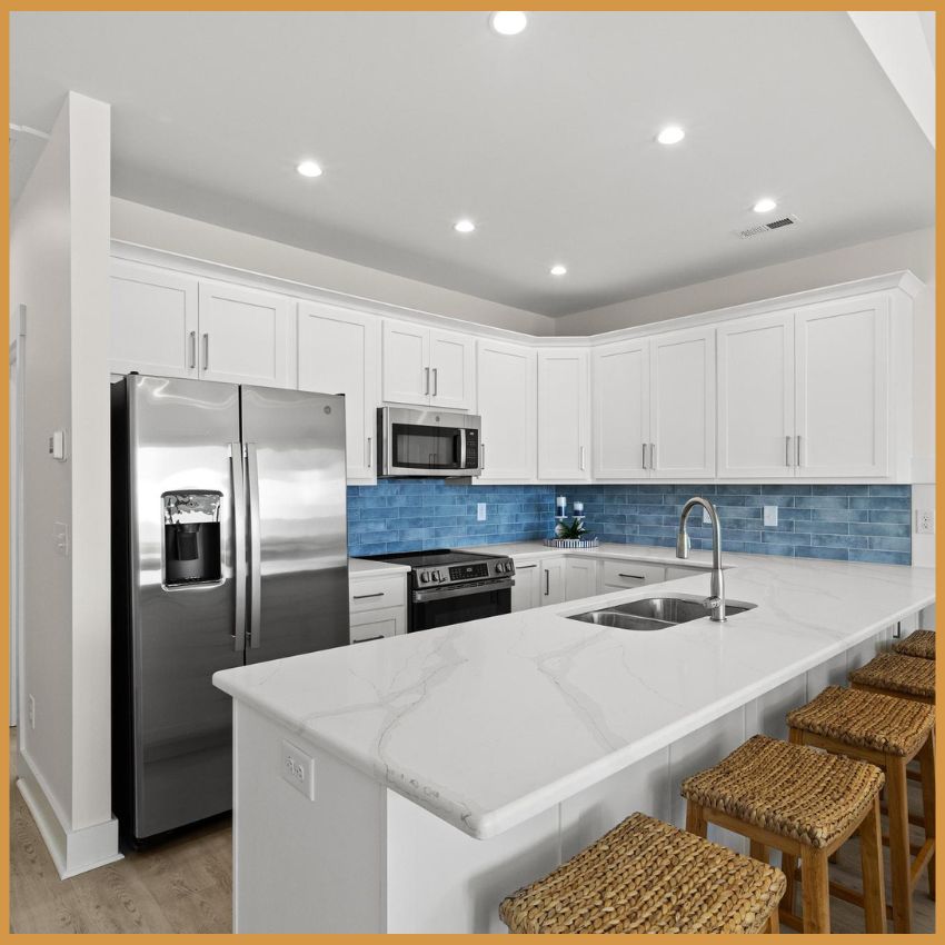 Kitchen of the townhome Kitchen of the townhome