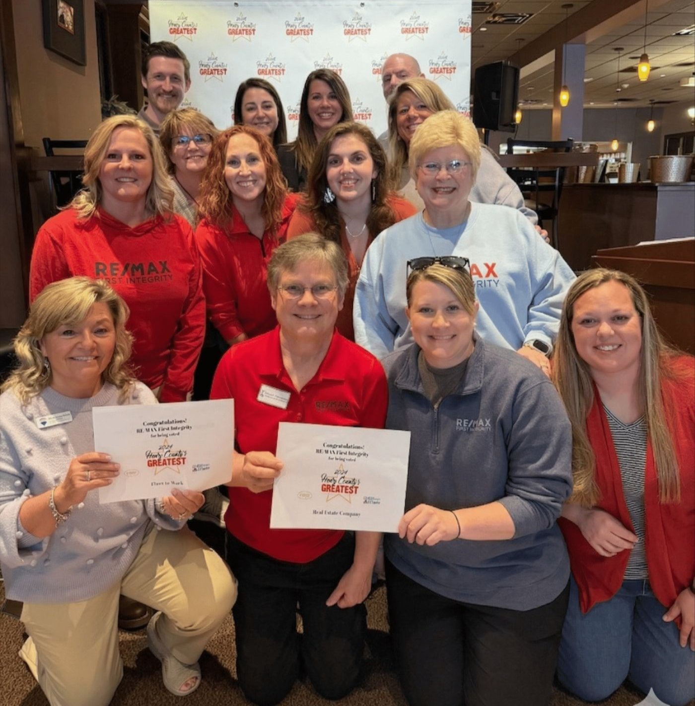 REMAX First Integrity Real Estate Team celebrates being named Henry County's Greatest Real Estate Company REMAX First Integrity Real Estate Team celebrates being named Henry County's Greatest Real Estate Company