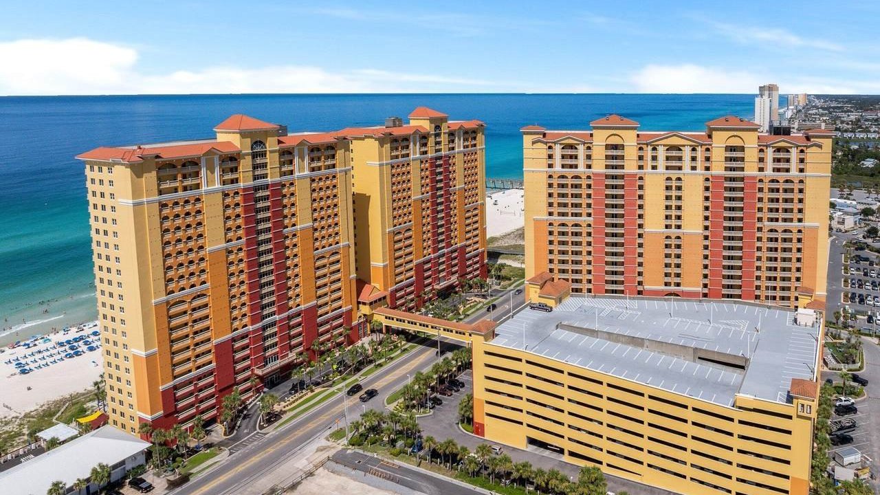 aerial view of the calypso resort condos aerial view of the calypso resort condos