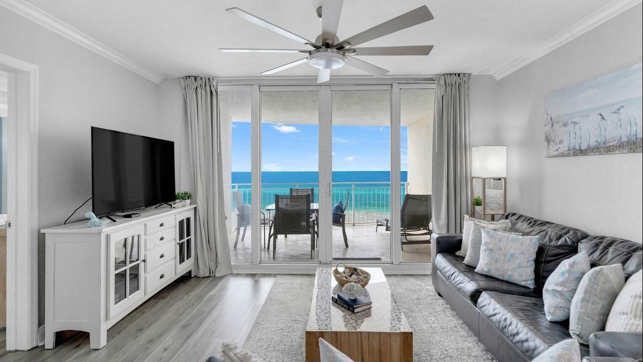 living room of an emerald beach resort condo living room of an emerald beach resort condo