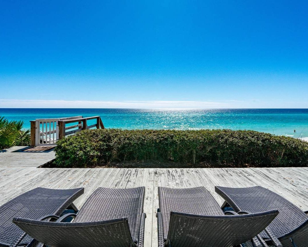view of the gulf from an emerald coast home