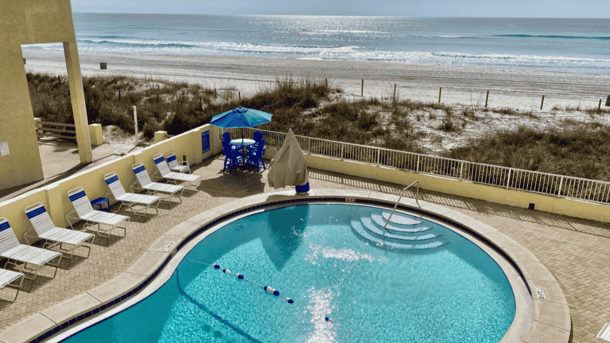 view of the gulf from the continental condos pool view of the gulf from the continental condos pool