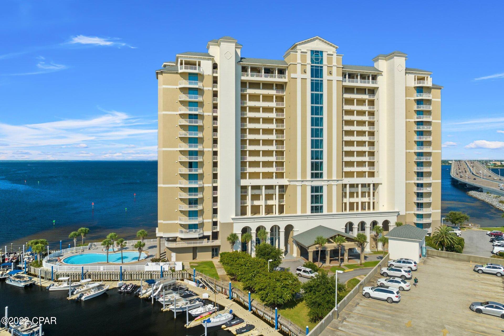 aerial view of the frontside of the marina landing condos aerial view of the frontside of the marina landing condos