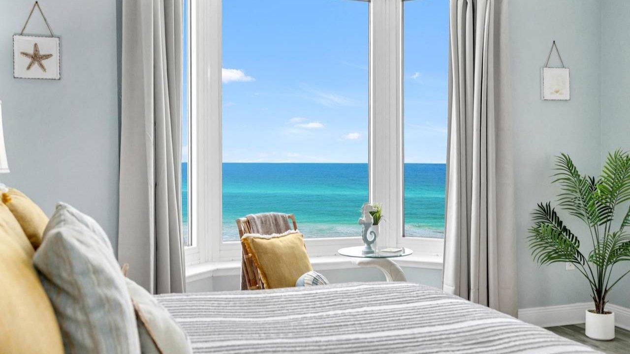 view of the gulf from the luxurious living room of an emerald beach resort condo view of the gulf from the luxurious living room of an emerald beach resort condo