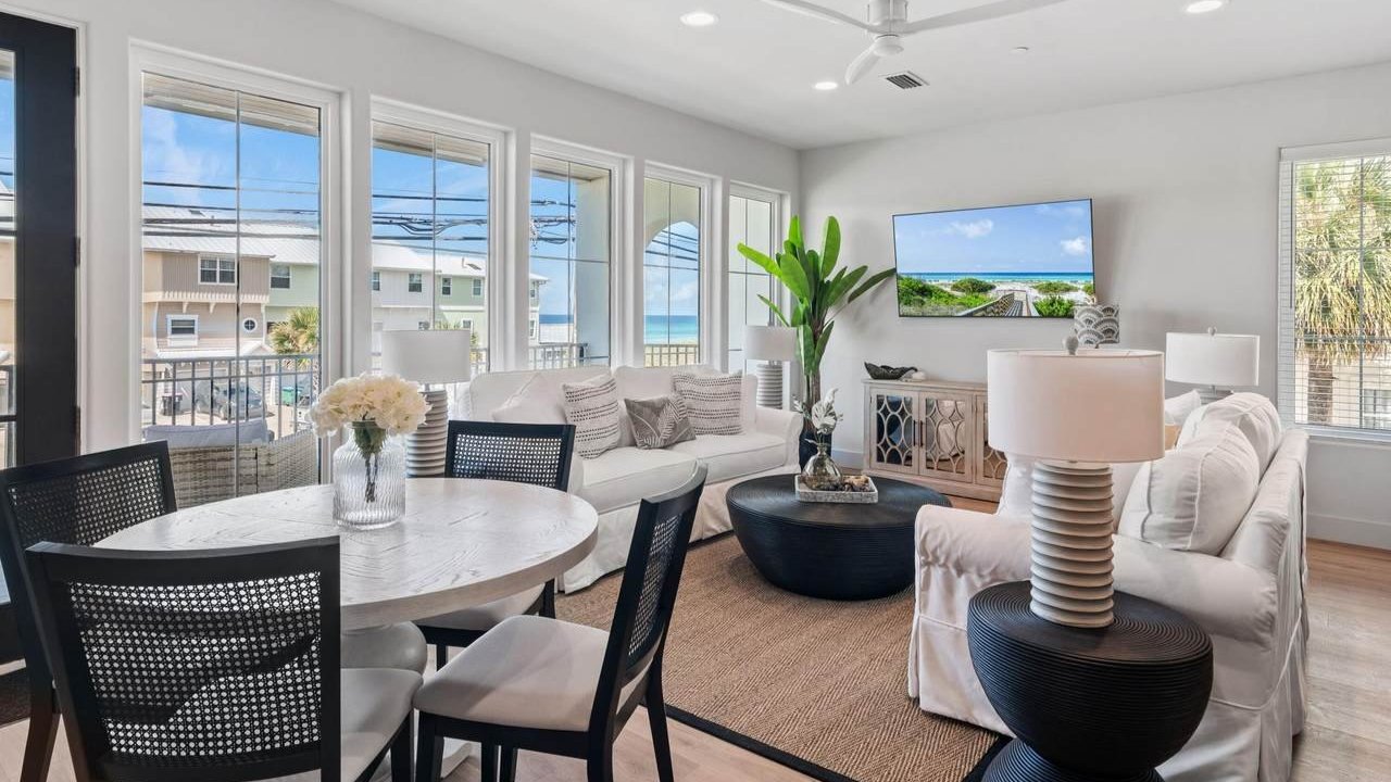 living room of a laguna beach home