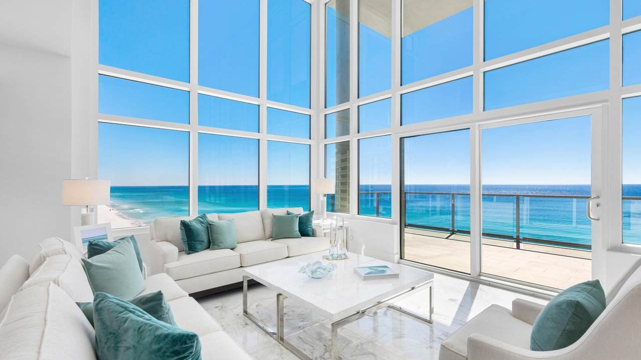 destin home for sale with sprawling view of the gulf of mexico