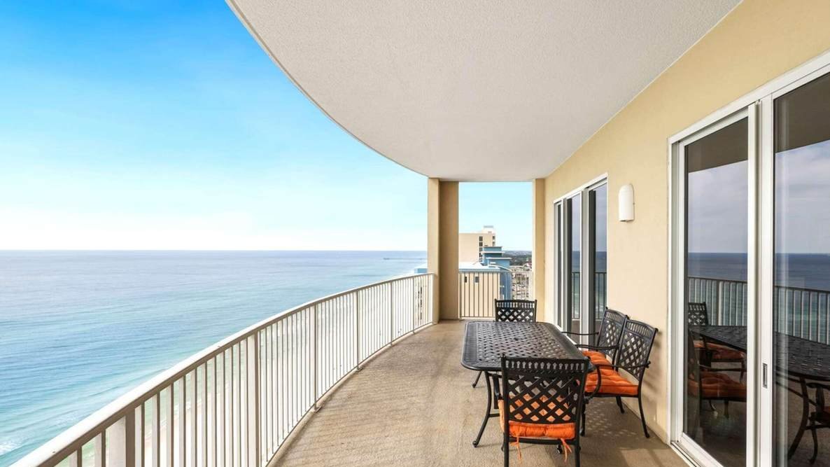 view of the gulf from the balcony of an ocean villa condo view of the gulf from the balcony of an ocean villa condo