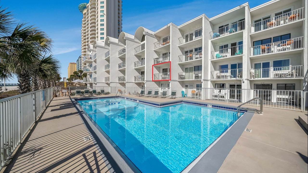 ambassador condos and its crystal blue pool