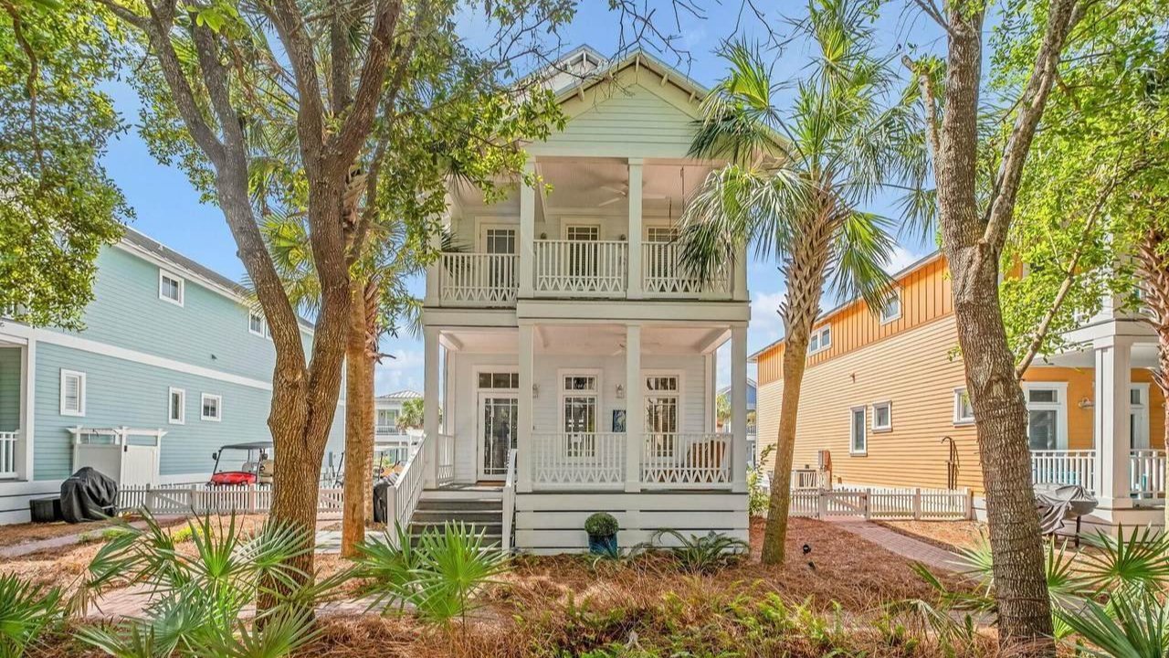 small double story carillon beach home