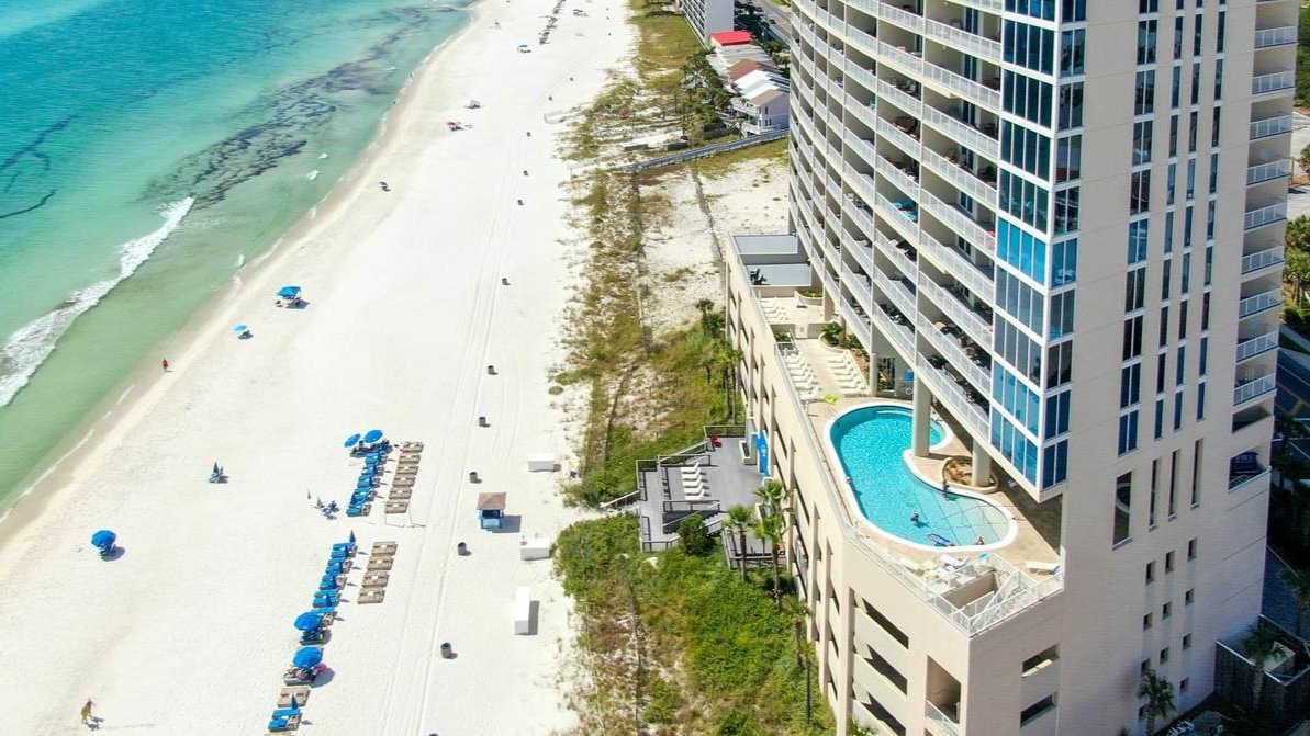 aerial view of the palazzo condominium