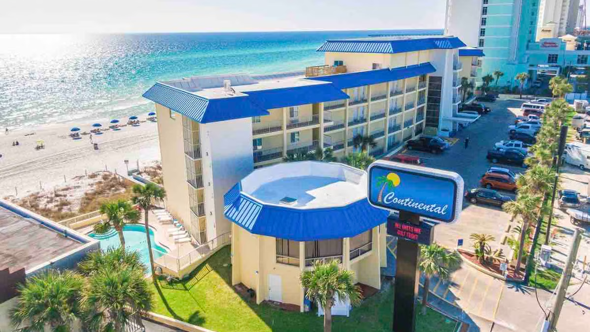 aerial view of the continental condos