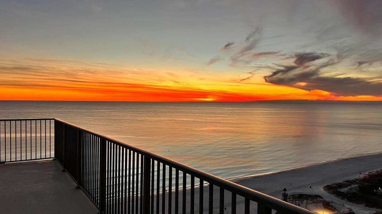 view of the sunset from the balcony of an origin at seahaven condo view of the sunset from the balcony of an origin at seahaven condo