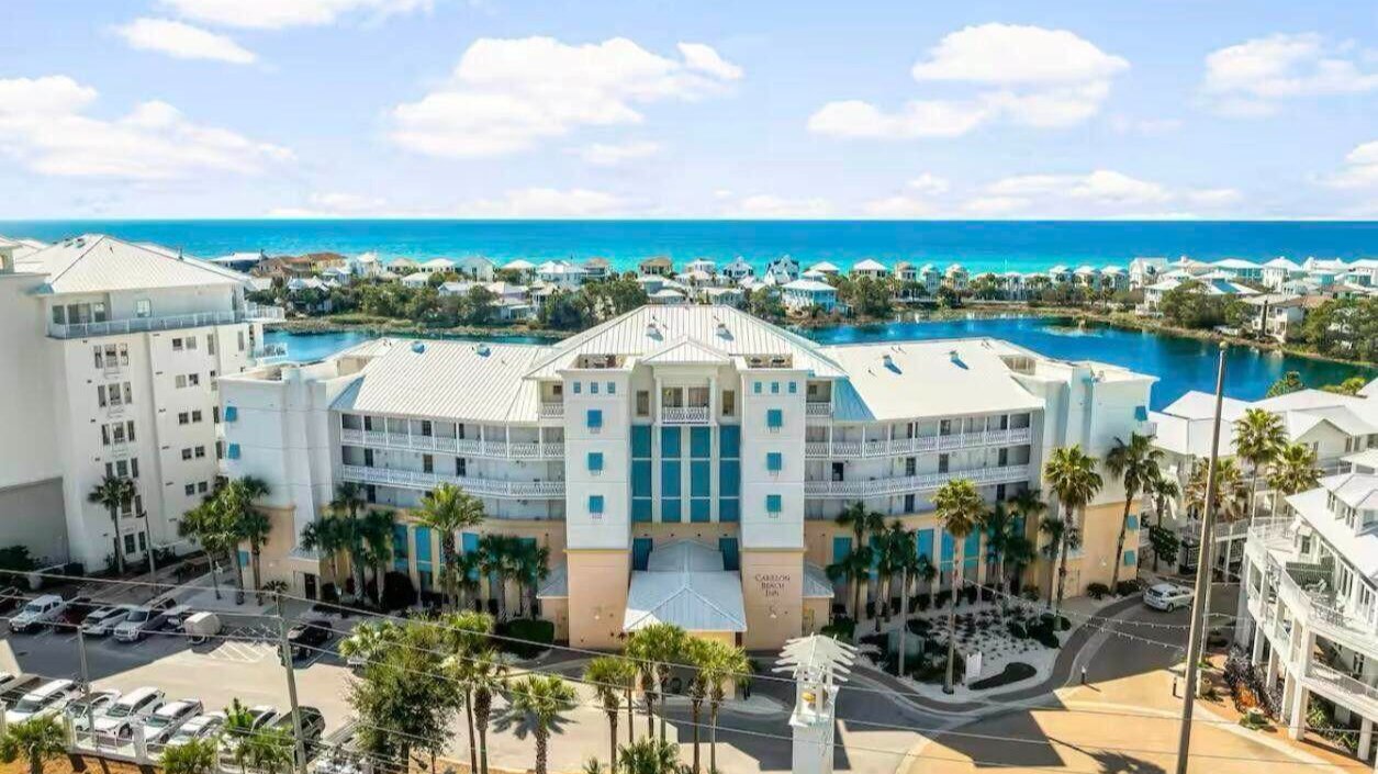 aerial view of the carillon beach homes