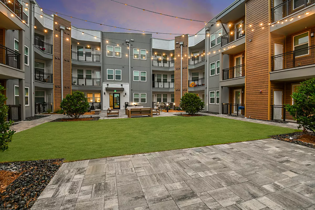 sweetbay homes near the condo courtyard living in panama city florida