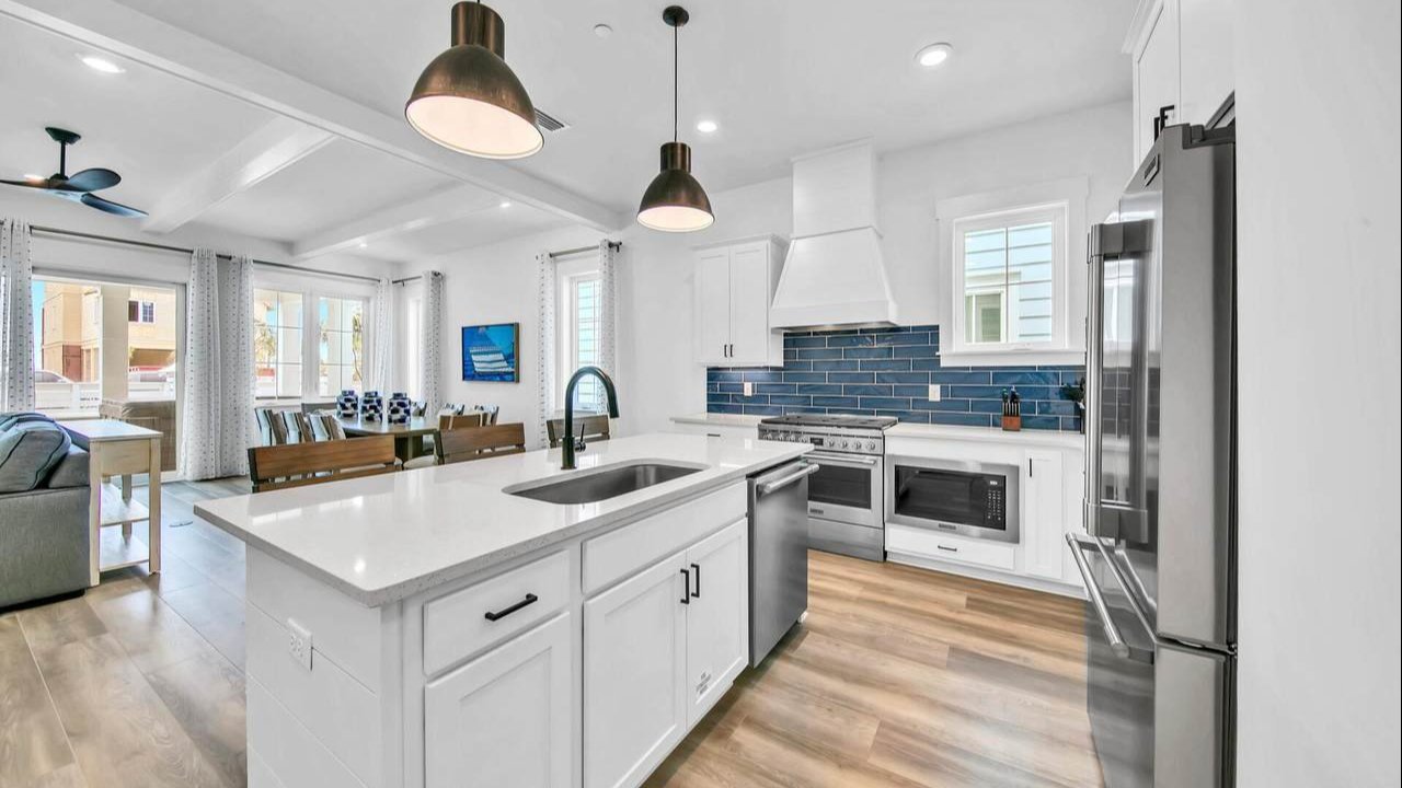 luxurious kitchen of a panama city beach home
