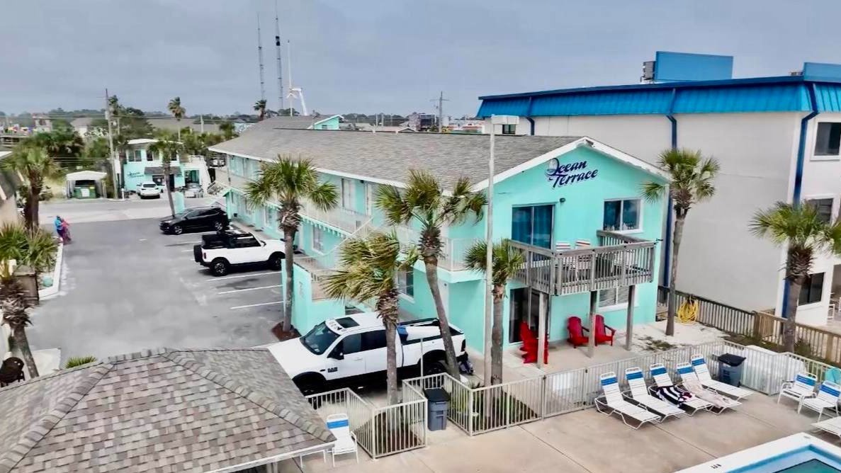 aerial view of the ocean terrace condo
