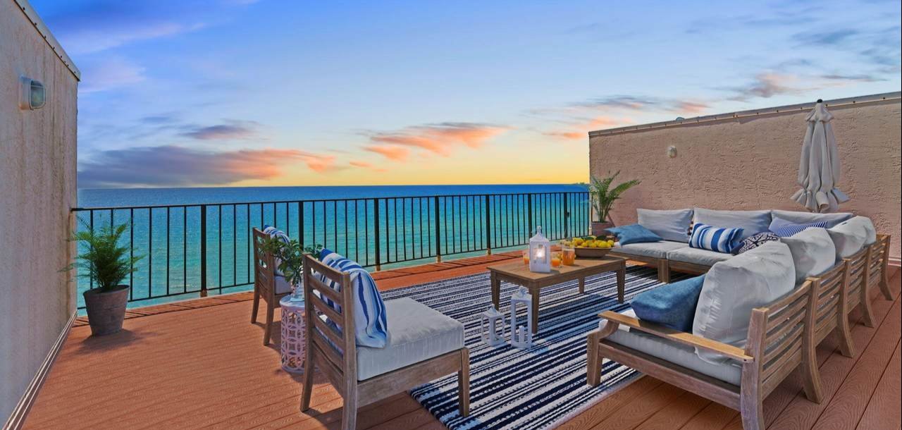 edgewater home with a stunning view of the gulf