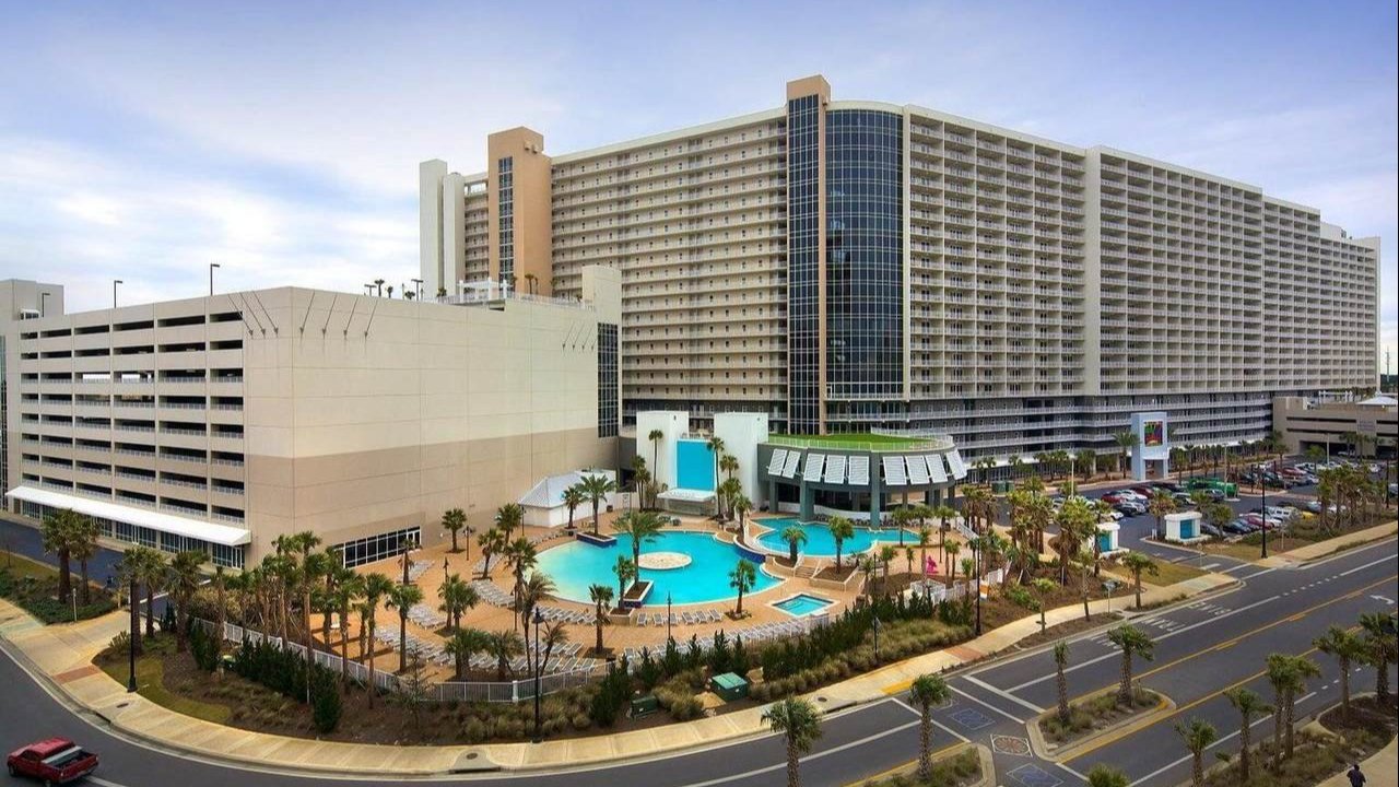 view of the massive laketown wharf condos