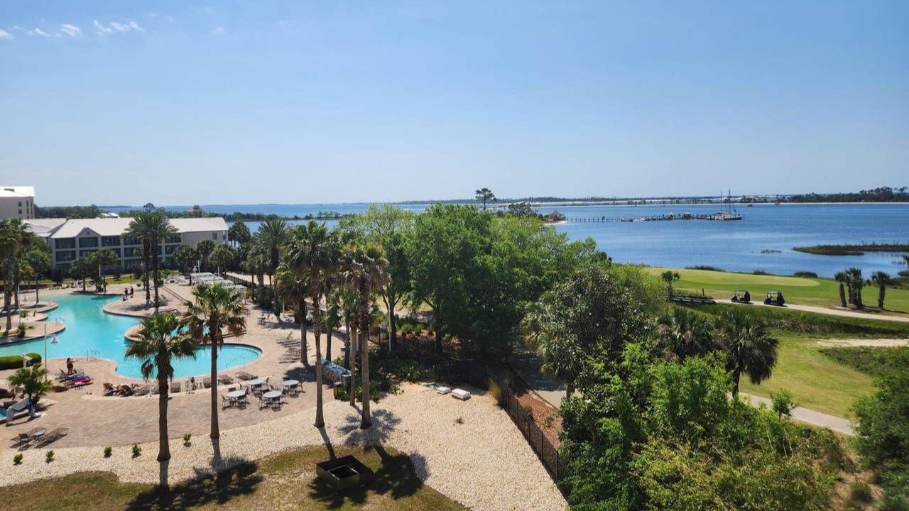 aerial view of the bay and bay point grand residences condo