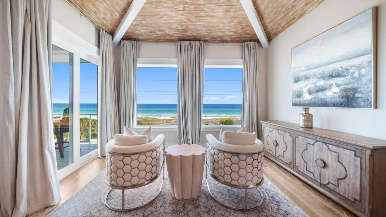 panama city home bedroom view of water
