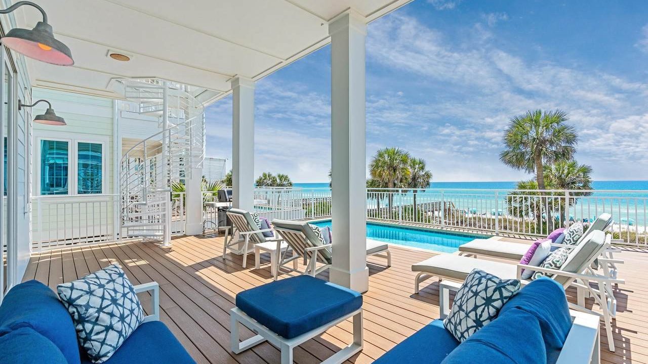 view of the crystal blue gulf from the margaritaville cottages condos view of the crystal blue gulf from the margaritaville cottages condos