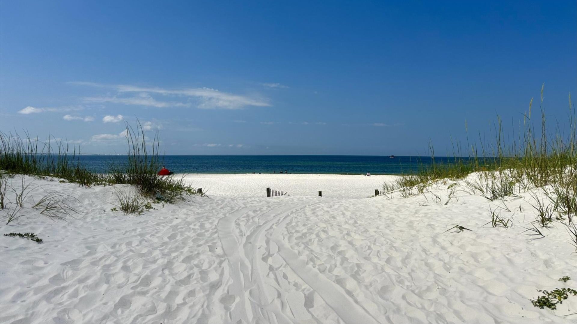 open view of beach from Mexico Beach home