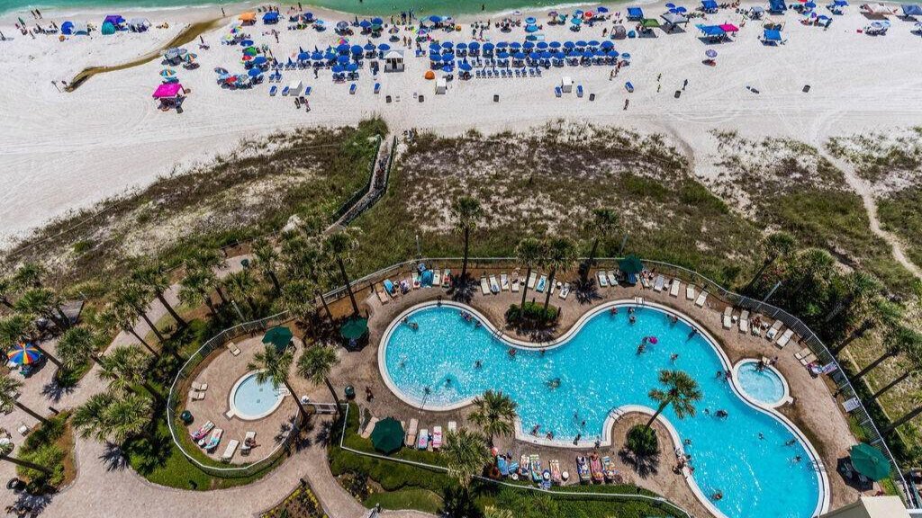 view of the pool that occupies the grand panama beach resort condos view of the pool that occupies the grand panama beach resort condos