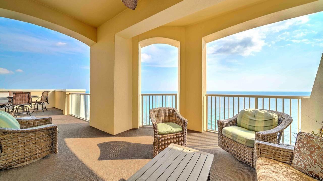 view of the gulf from the balcony of a grand panama beach resort condo view of the gulf from the balcony of a grand panama beach resort condo