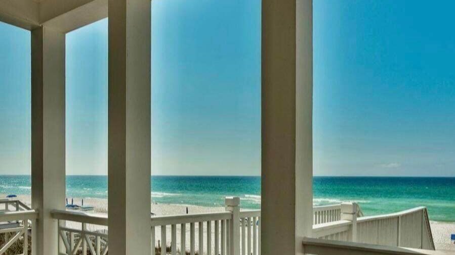 view of the gulf from a carillon beach home view of the gulf from a carillon beach home