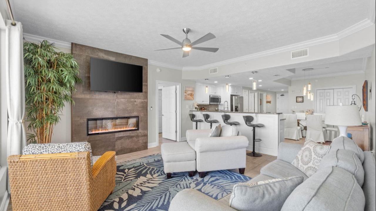 the luxurious inside of one of the treasure island condos for sale