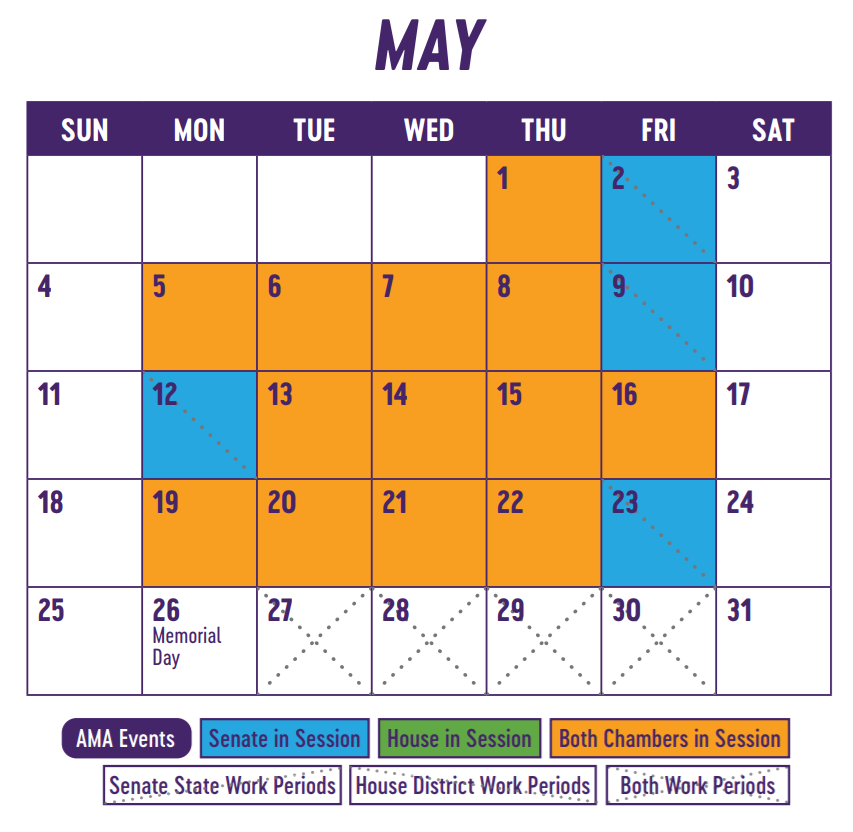 Mary Congressional Calendar