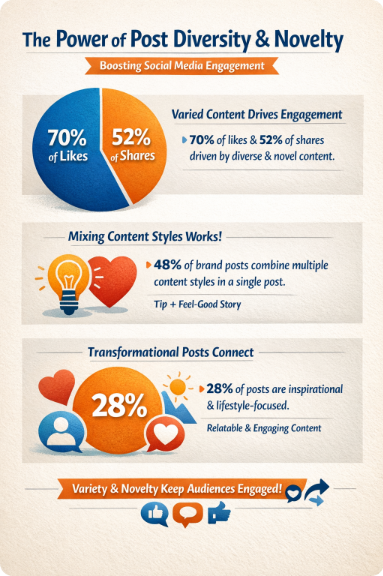 Social Media Post Diversity With Reactive Marketing