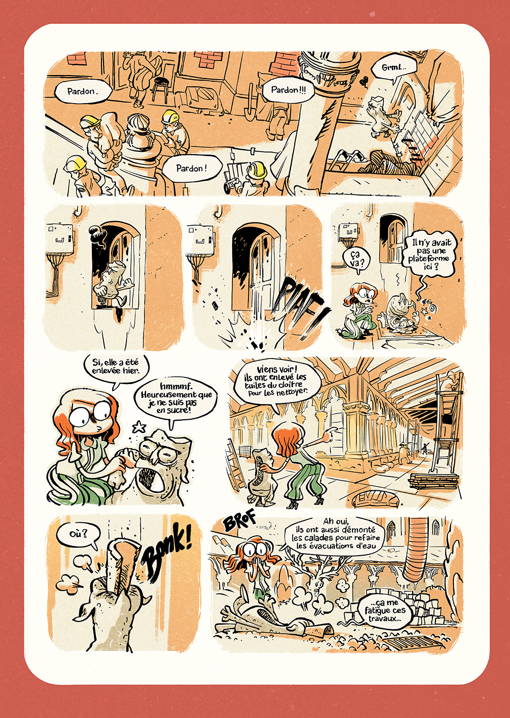 La BD accompagne le musée pendant les travaux - (planche 1)