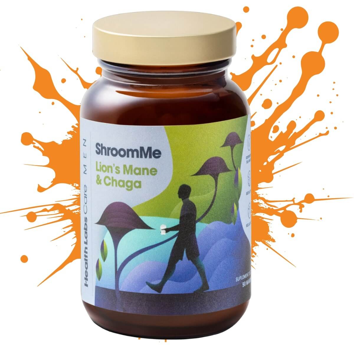 Adaptogeny Health Labs Care ShroomMe Lion’s Mane & Chaga MEN 90kaps