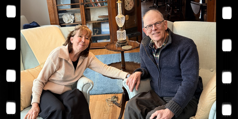 Abby Delena, CLC YMCA Community Navigator Manager, as she plays Red Ball and learns the fundamentals of tennis from John McFadden, CLC YMCA Tennis Pro and Lord of the Strings Coach