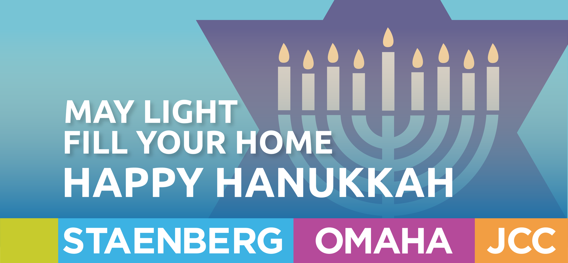 Header image of snow falling in front of the JCC main entrance.