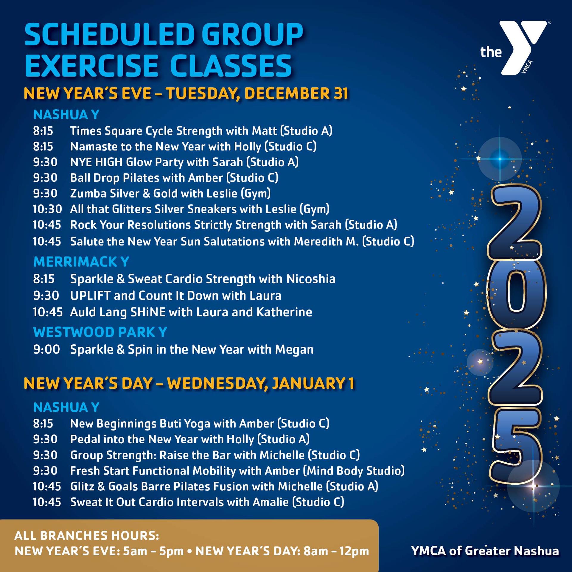 Group Exercise Holiday Classes