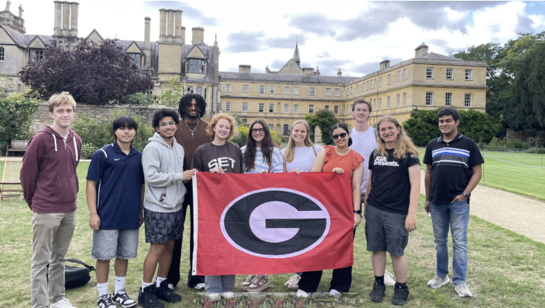UGA School of Computing students studying away in Oxford, England.